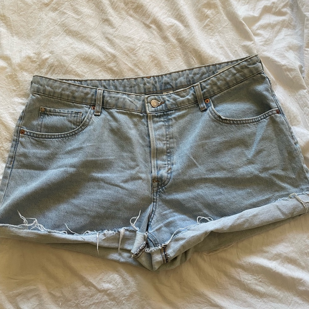 Light Blue Denim Women's Shorts